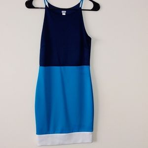 Multi Blue Colored Summer Dress